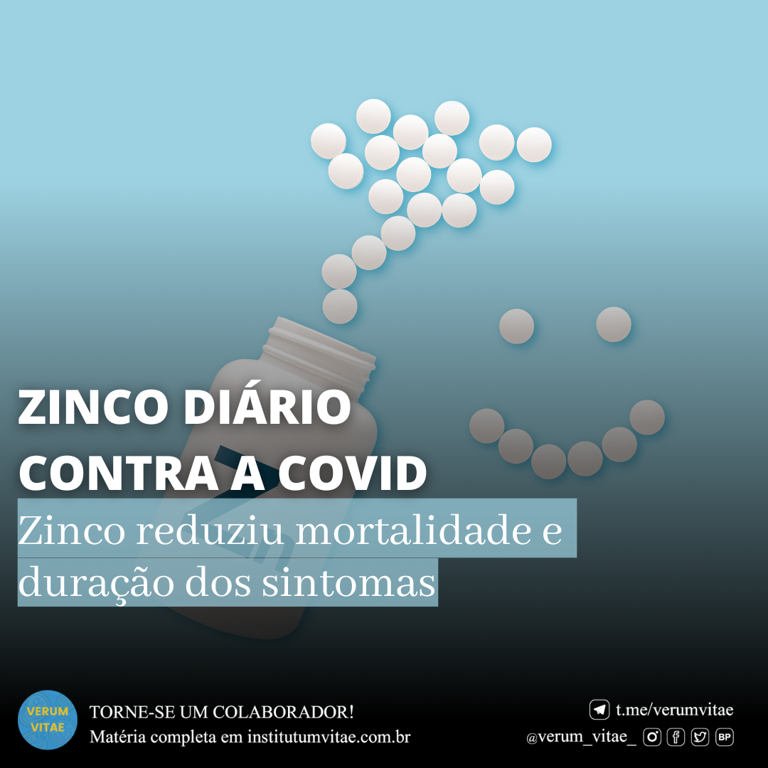 Zinco diário contra a covid